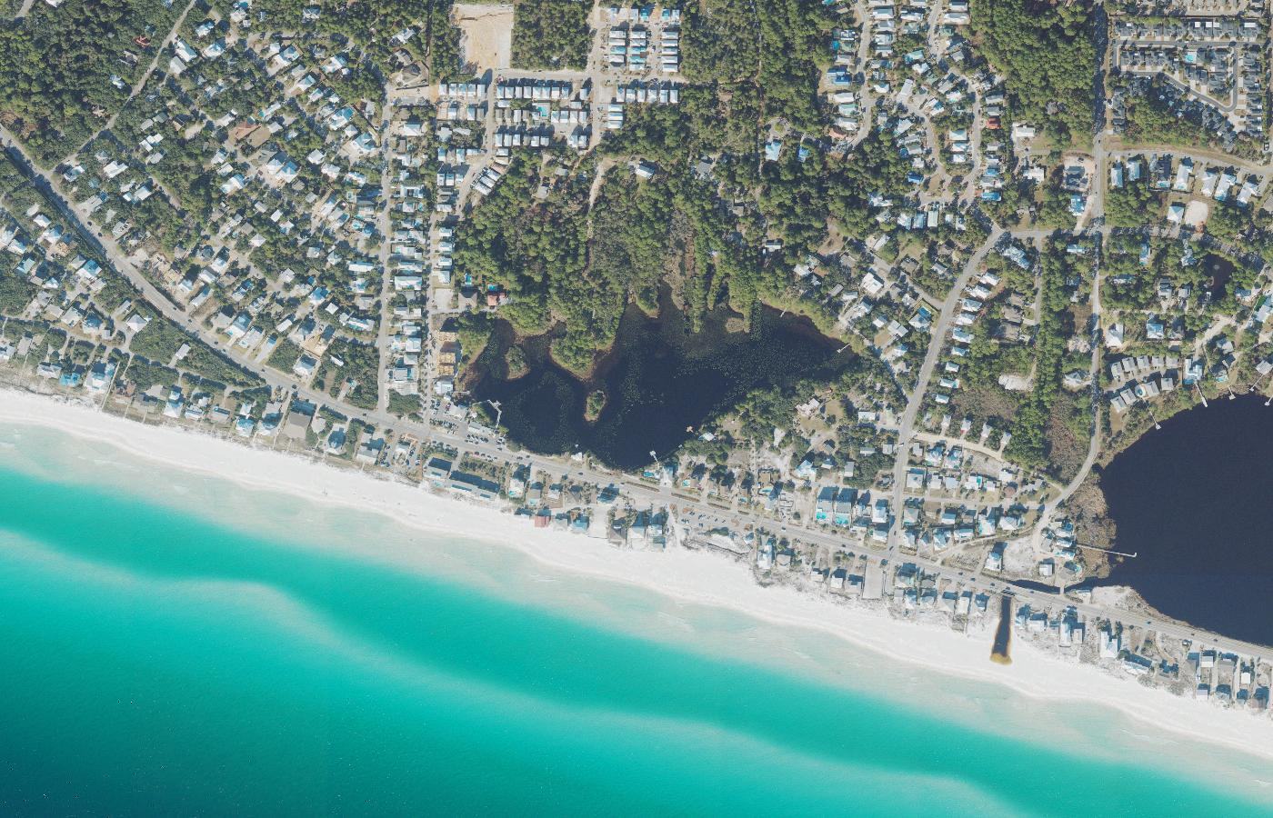 Aerial photograph of Allen Lake, Walton County, Florida