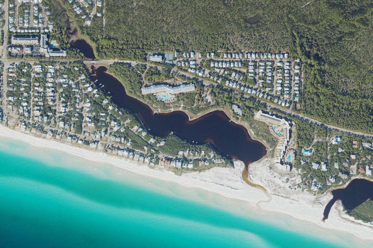 Aerial photograph of Big Redfish Lake, Walton County, Florida