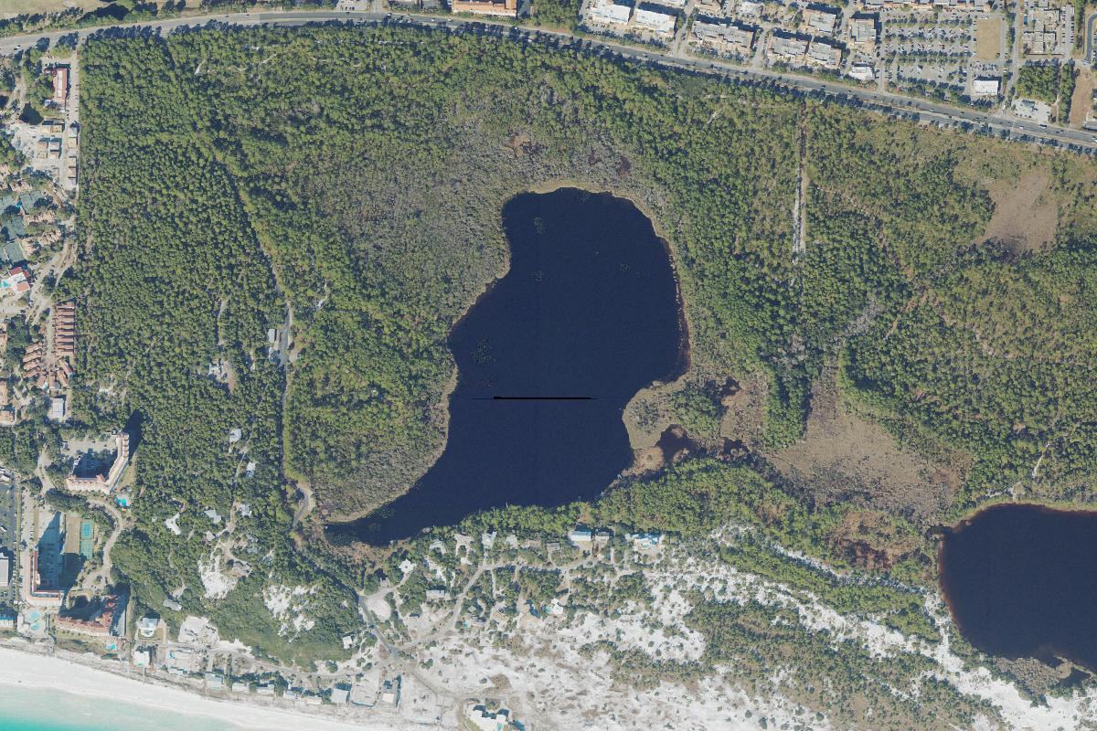 Aerial photograph of Fuller Lake, Walton County, Florida