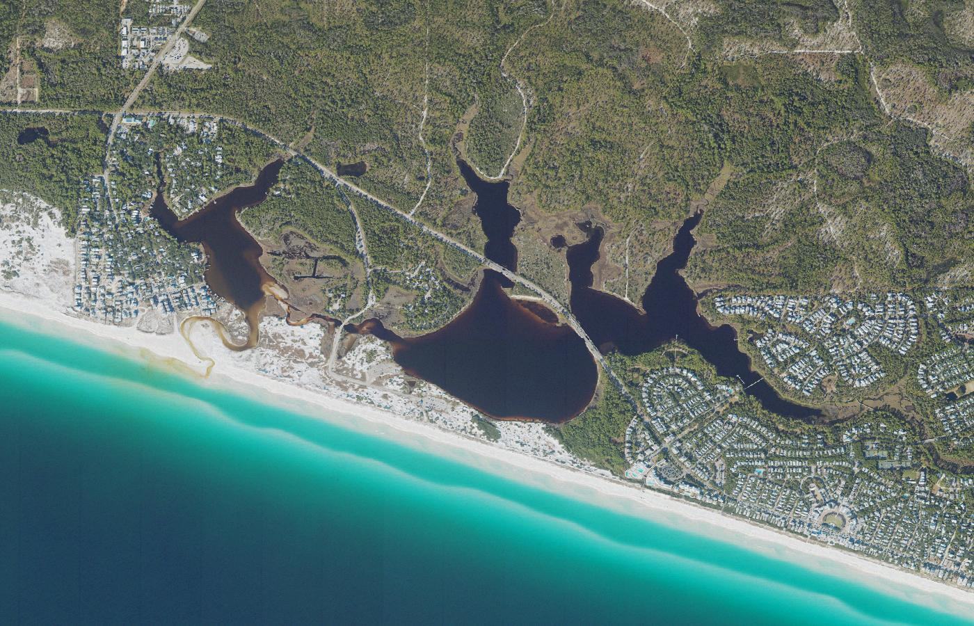 Aerial photograph of Western Lake, Walton County, Florida